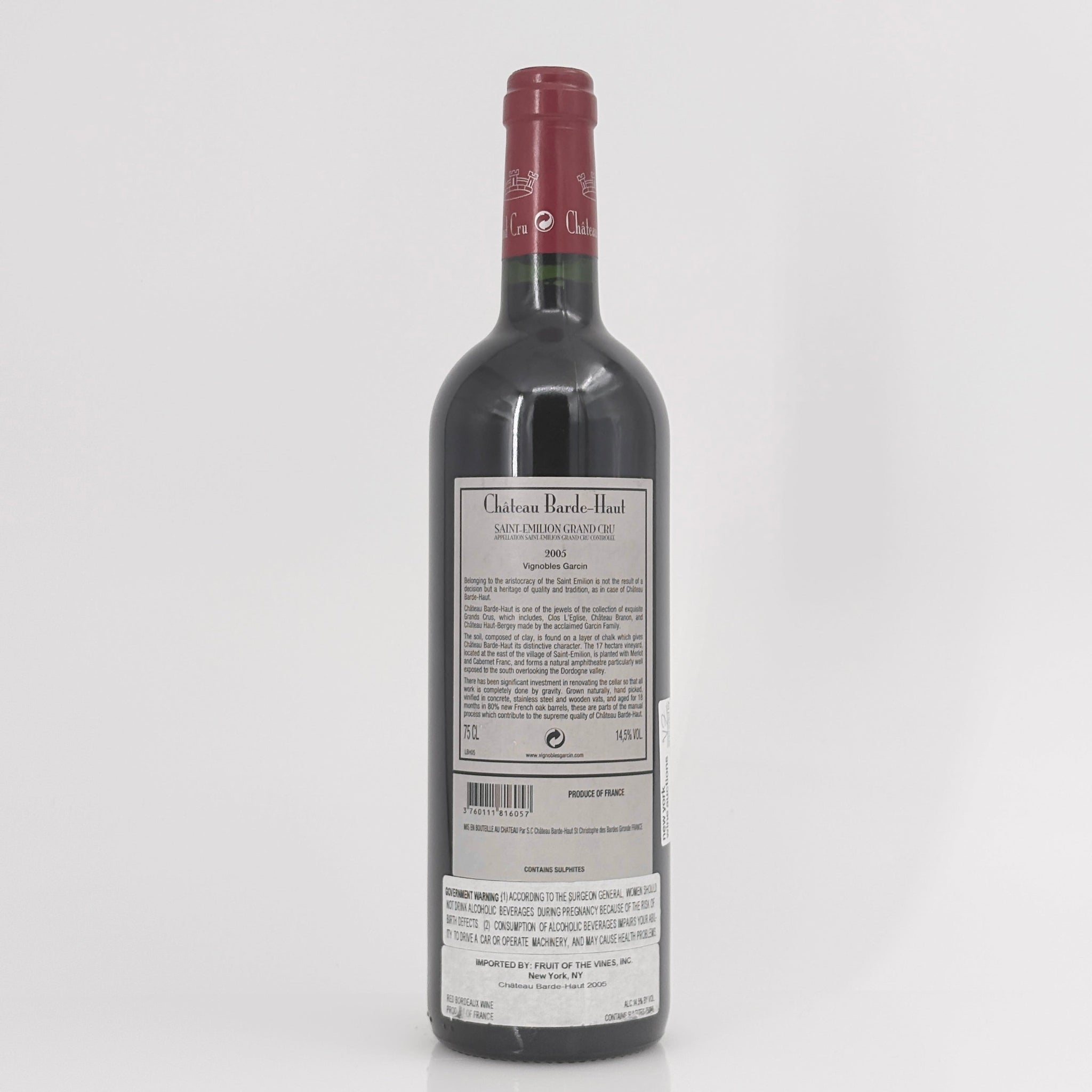 2005 Chateau Barde-Haut, Saint-Emilion Grand Cru, France