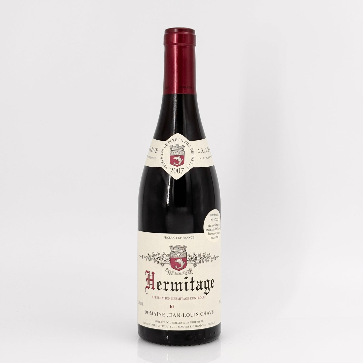 2007 Domaine Jean-Louis Chave Hermitage Rouge, Rhone, France (Lot 2)