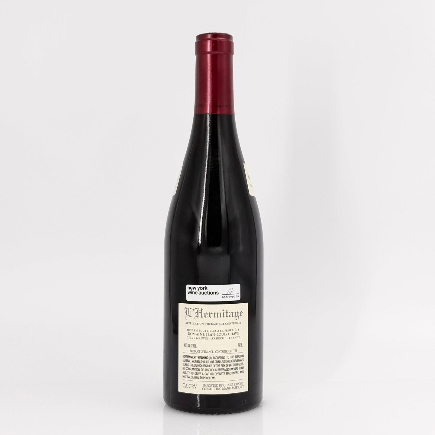 2007 Domaine Jean-Louis Chave Hermitage Rouge, Rhone, France (Lot 2)