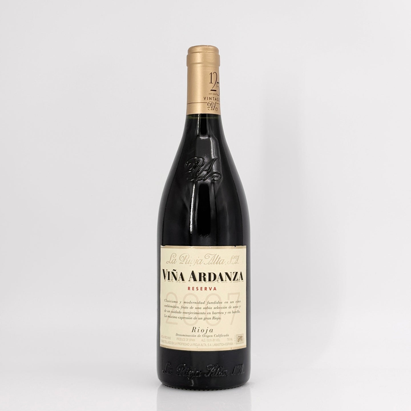 2007 La Rioja Alta S.A. Vina Ardanza Reserva Rioja DOCa, Spain