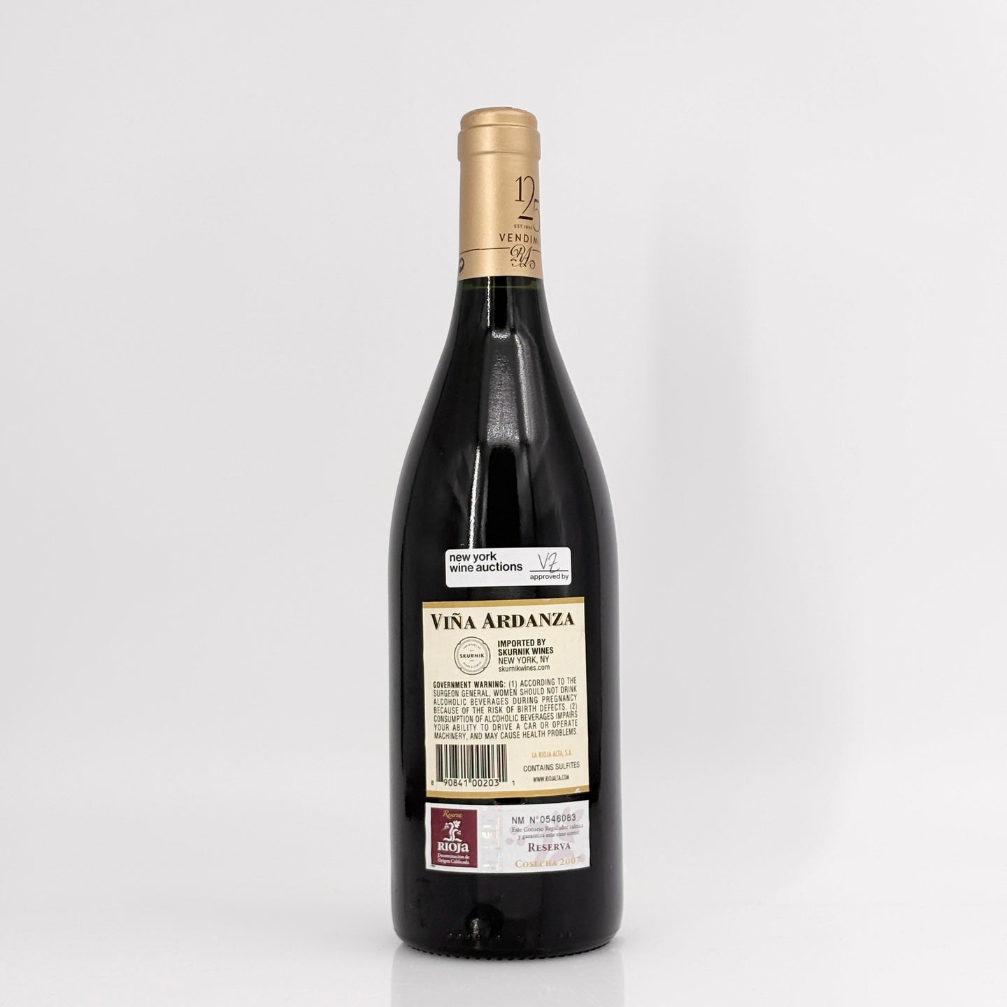 2007 La Rioja Alta S.A. Vina Ardanza Reserva Rioja DOCa, Spain