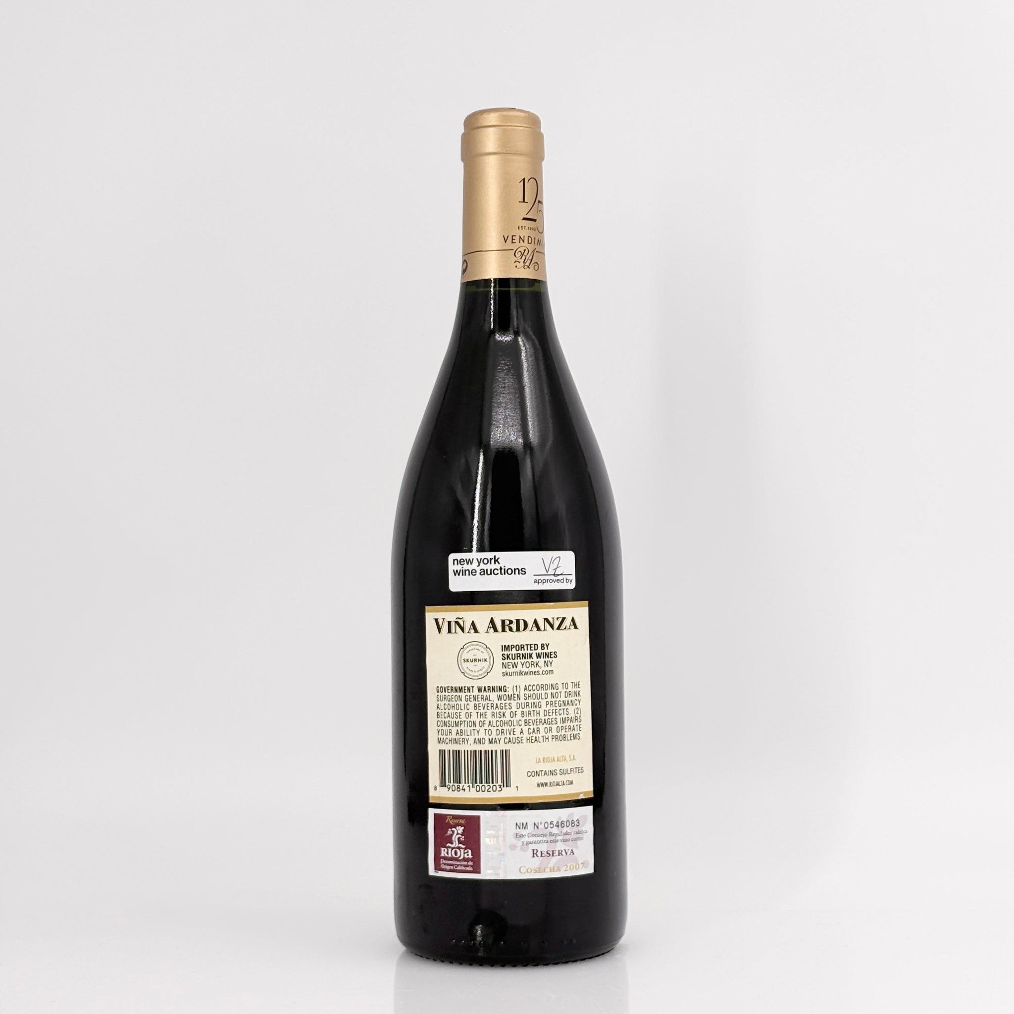 2007 La Rioja Alta S.A. Vina Ardanza Reserva Rioja DOCa, Spain