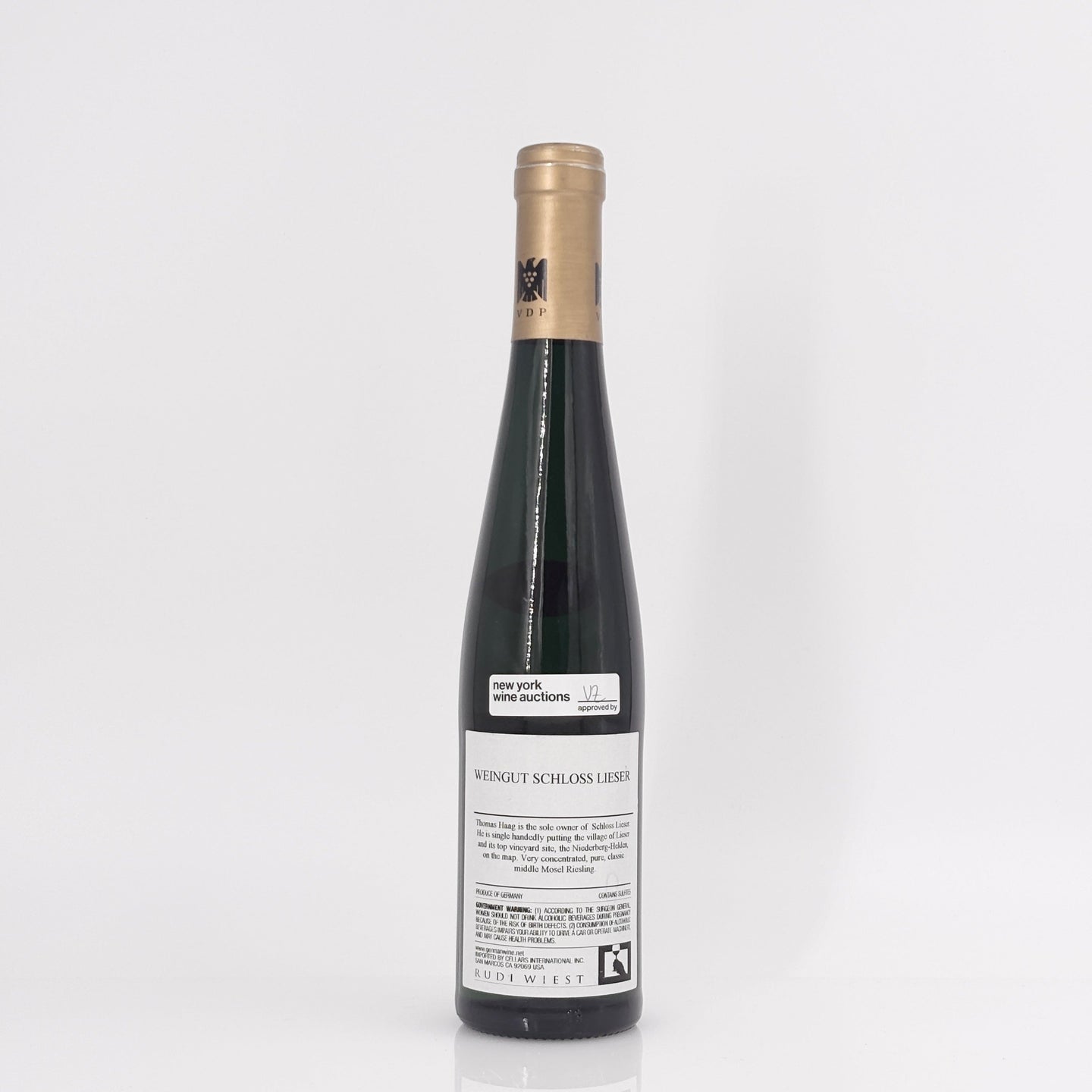 2007 Schloss Lieser-Thomas Haag Lieserer Niederberg Helden Riesling Auslese Lange Goldkapsel, Mosel, Germany 375ml
