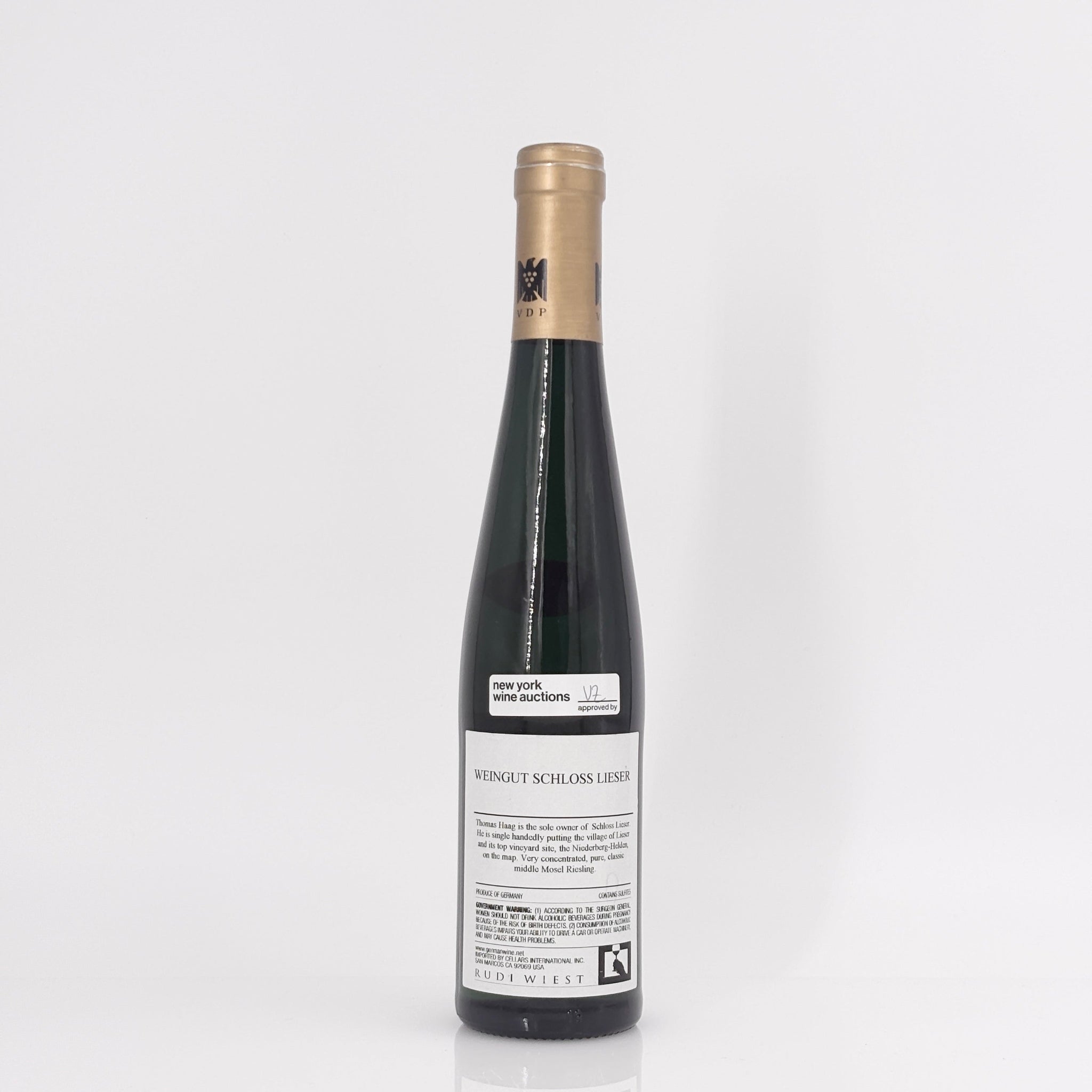 2007 Schloss Lieser-Thomas Haag Lieserer Niederberg Helden Riesling Auslese Lange Goldkapsel, Mosel, Germany 375ml