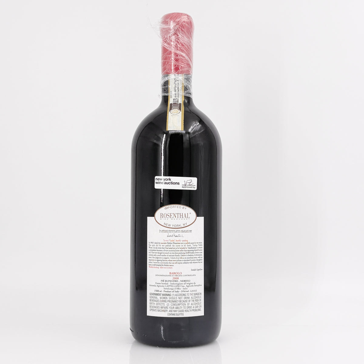 2008 Cappellano Otin Fiorin Pie Rupestris Barolo DOCG 1.5L Magnum, Italy