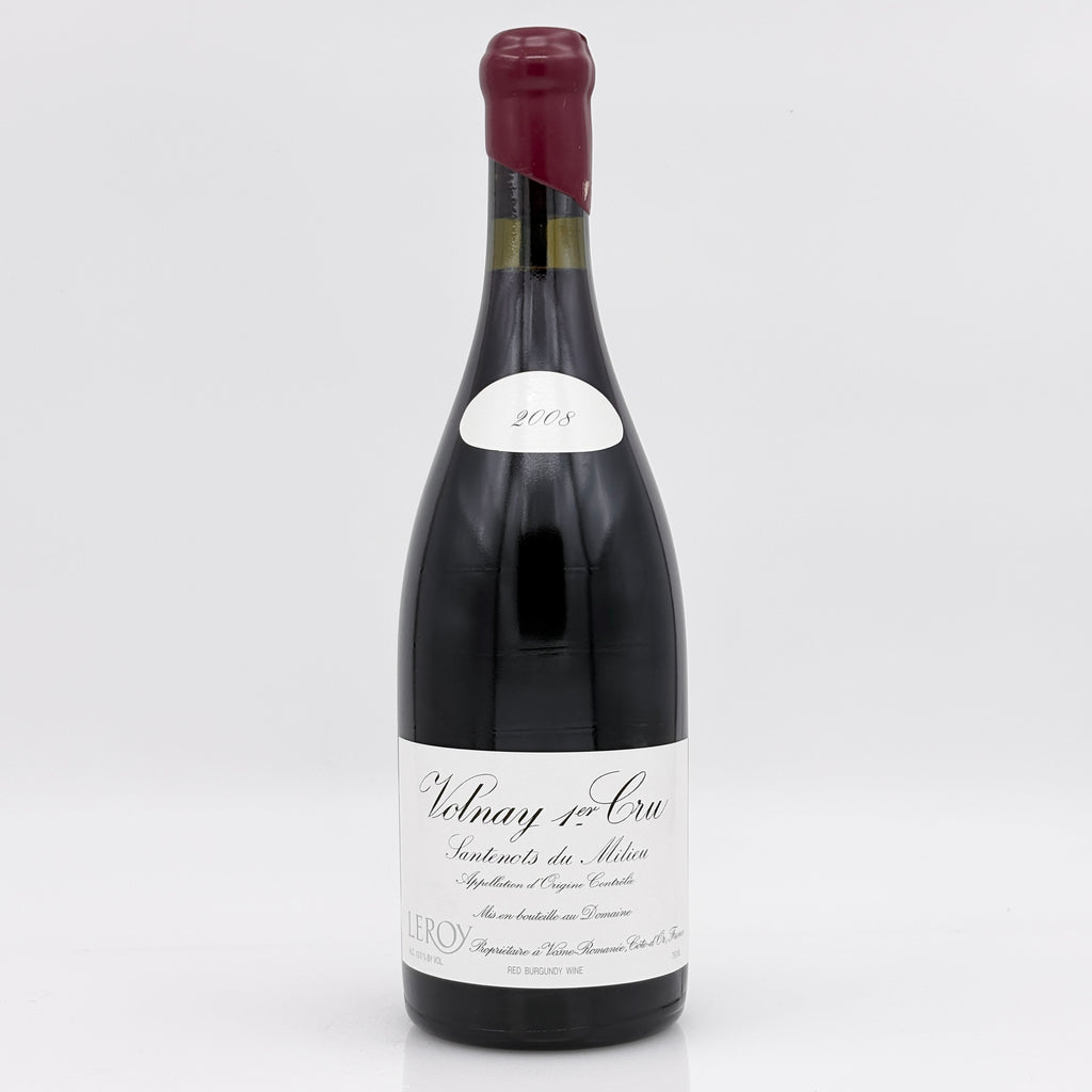 Wine bottle with a white label on a light gray background
