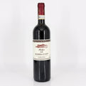 Wine bottle with label on a white background