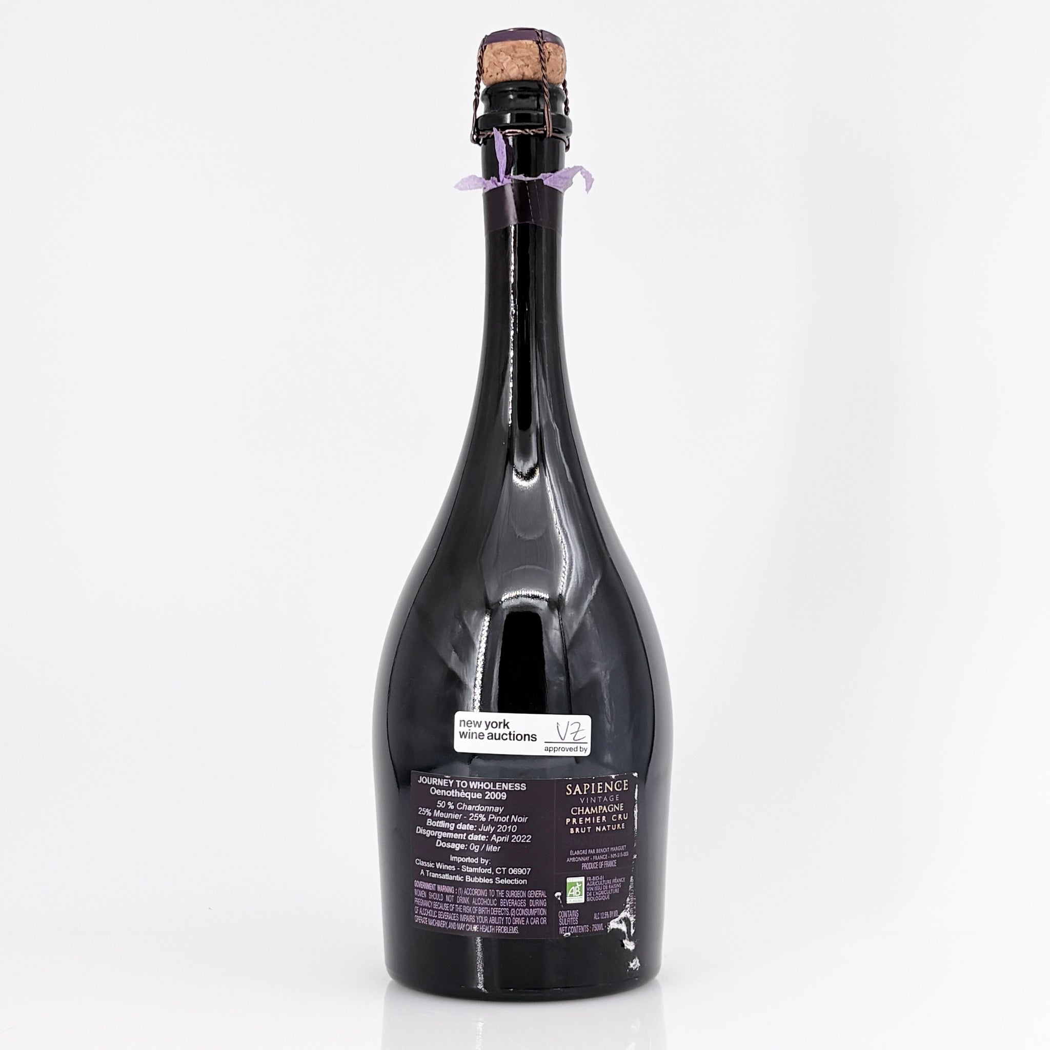 2009 Marguet Pere & Fils 'Sapience Oenotheque' Premier Cru Brut Nature Champagne, France