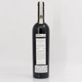 Wine bottle with a label on a white background