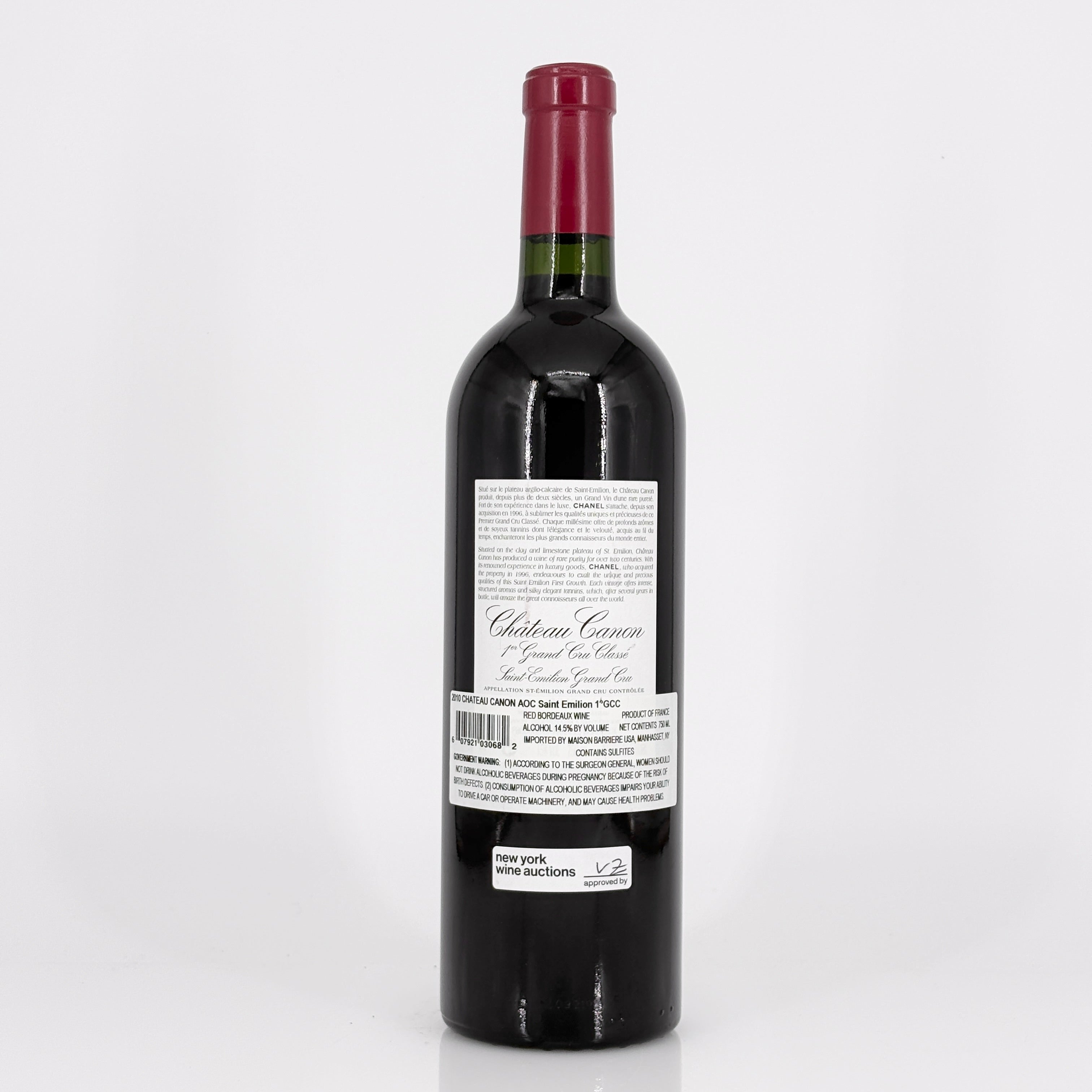 2010 Chateau Canon Saint-Emilion Grand Cru, France