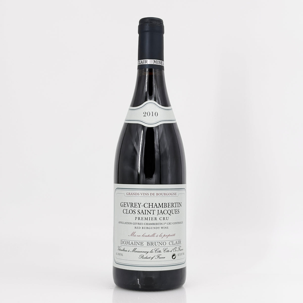 2010 Domaine Bruno Clair Clos-Saint-Jacques Gevrey-Chambertin Premier Cru, France