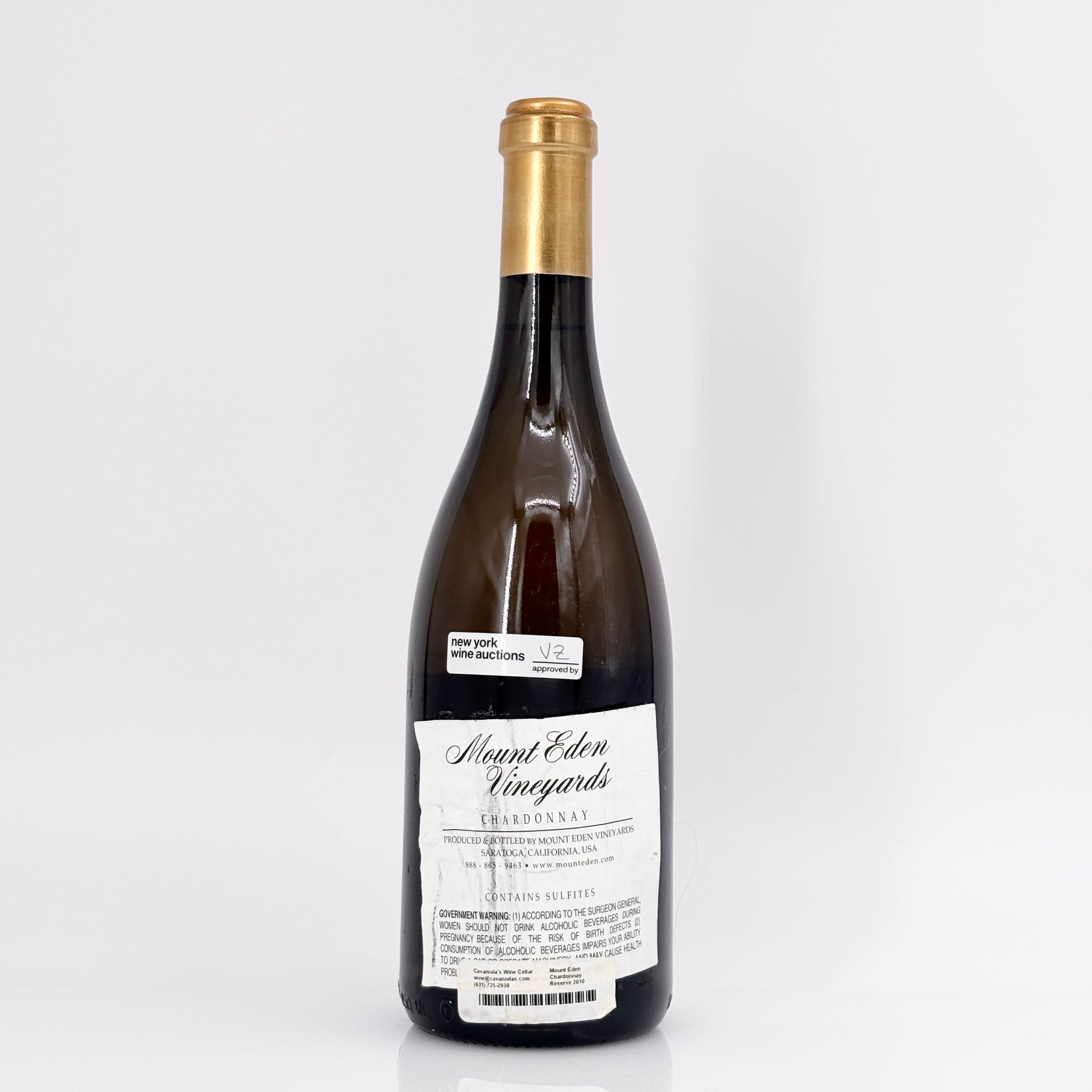 2010 Mount Eden Vineyards Chardonnay Santa Cruz Mountains, USA (Lot 1)