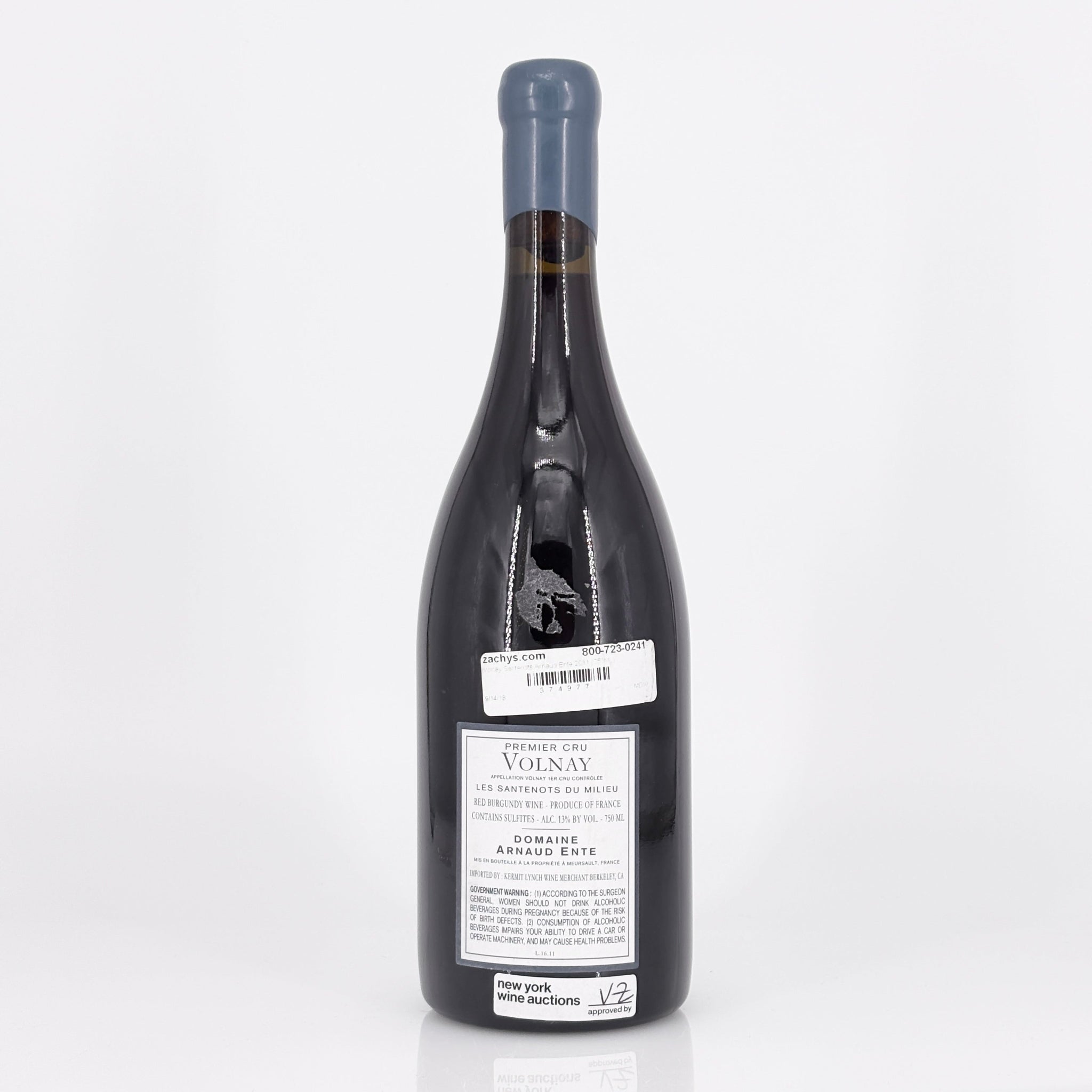 Bottle of wine on a white background