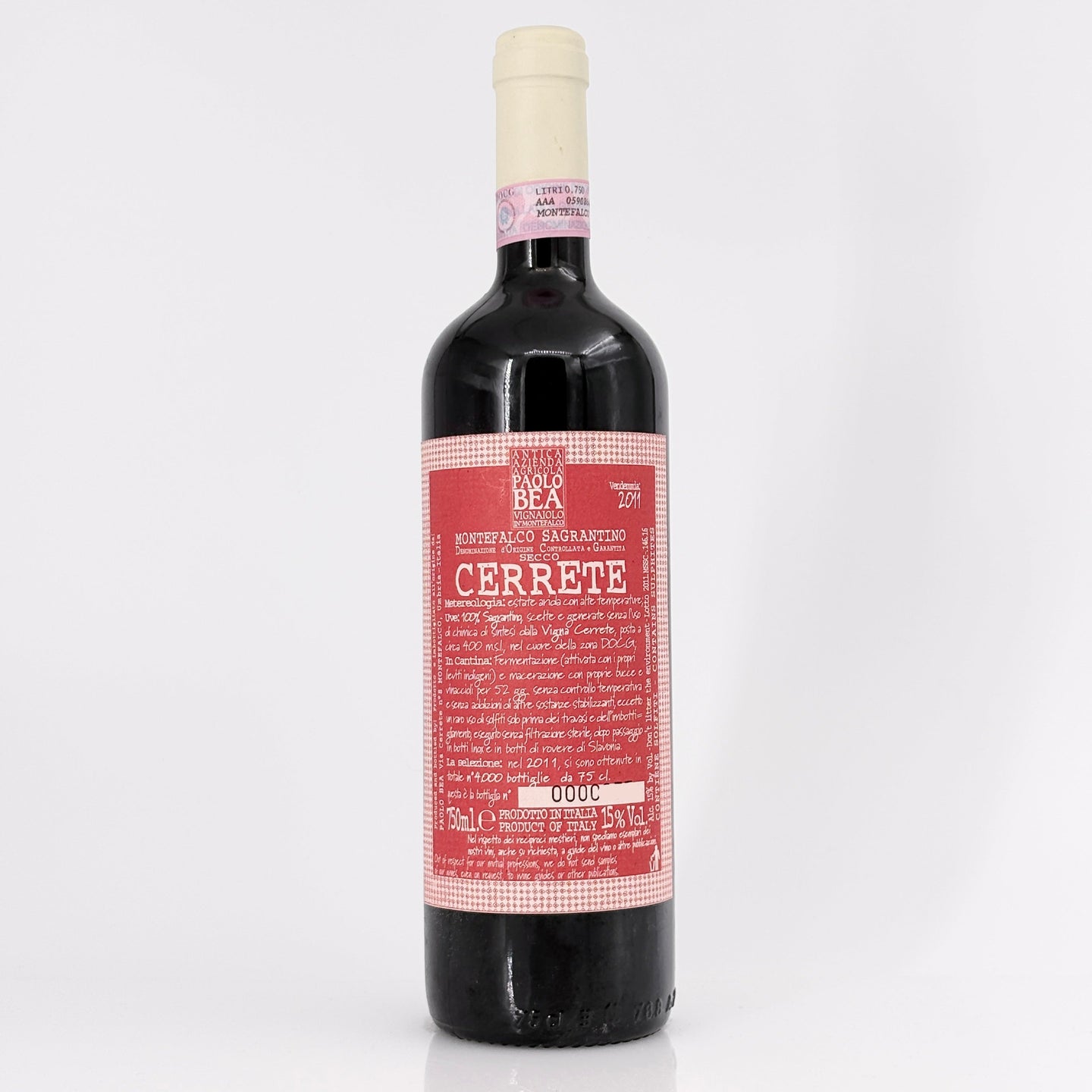 2011 Paolo Bea Montefalco Sagrantino Secco Cerrete, Umbria, Italy