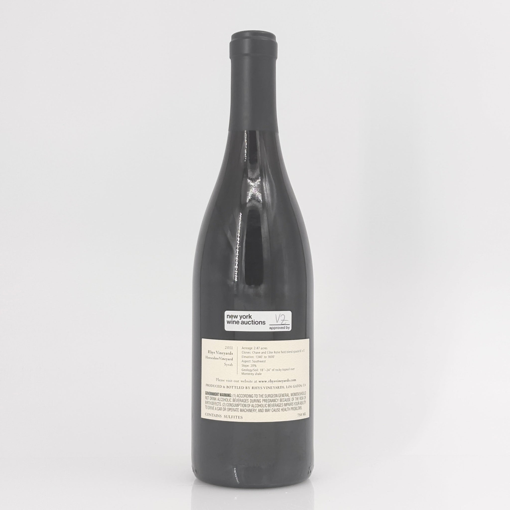 2011 Rhys Vineyards Horseshoe Vineyard Syrah, Santa Cruz Mountains, USA