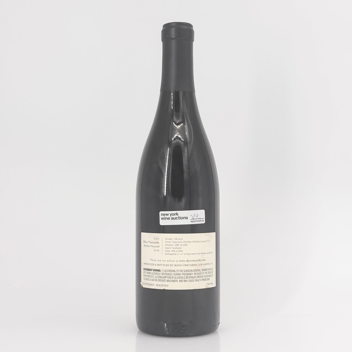 2011 Rhys Vineyards Skyline Vineyard Syrah Santa Cruz Mountains, USA