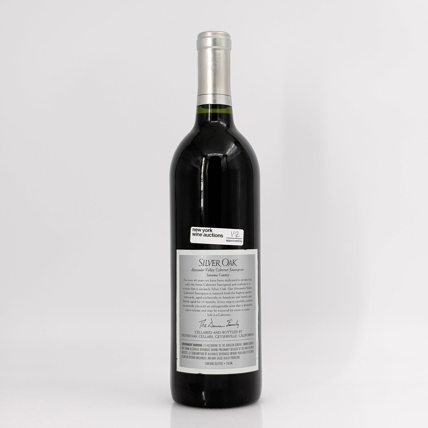 2011 Silver Oak Cellars Alexander Valley Cabernet Sauvignon California, USA