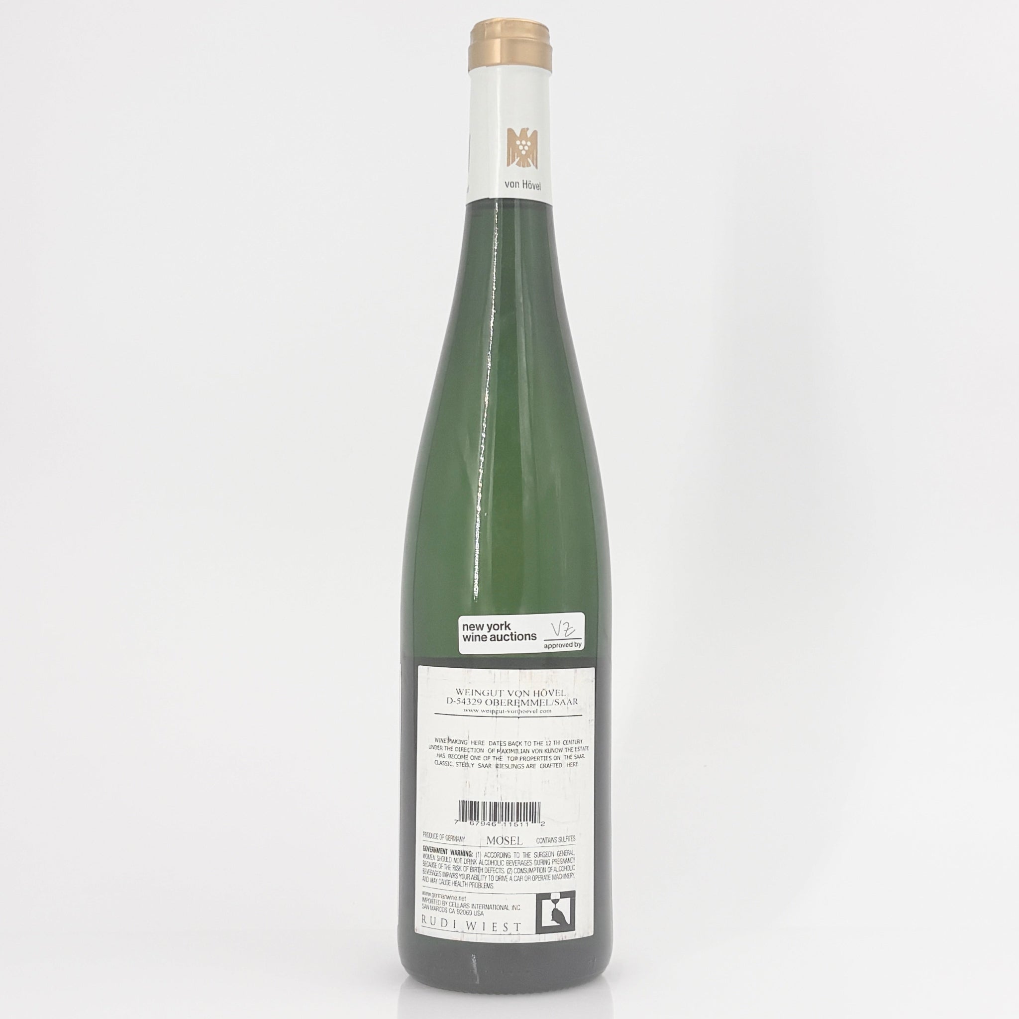 2011 Weingut von Hovel Oberemmeler Hutte Saar Riesling Kabinett, Mosel, Germany