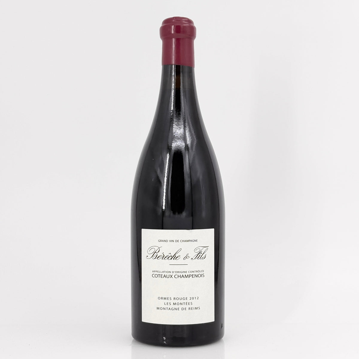 2012 Bereche et Fils Coteaux Champenois Ormes Rouge Les Montees Champagne, France