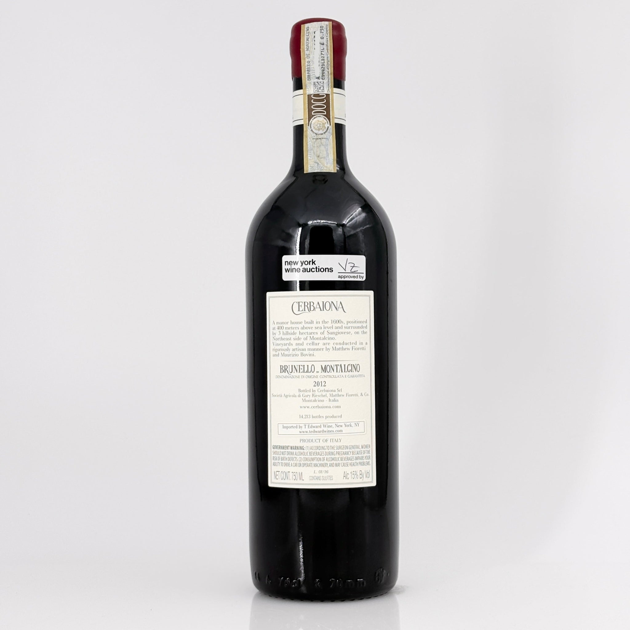 2012 Cerbaiona Brunello di Montalcino, Tuscany, Italy