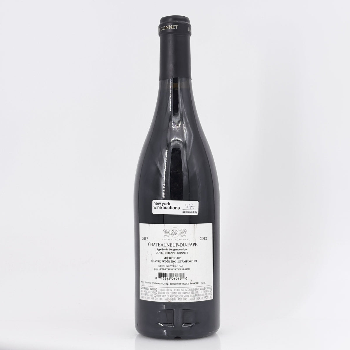 2012 Domaine Font de Michelle Chateauneuf-du-Pape Cuvee Etienne Gonnet Rhone, France