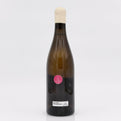 Wine bottle with a label on a white background