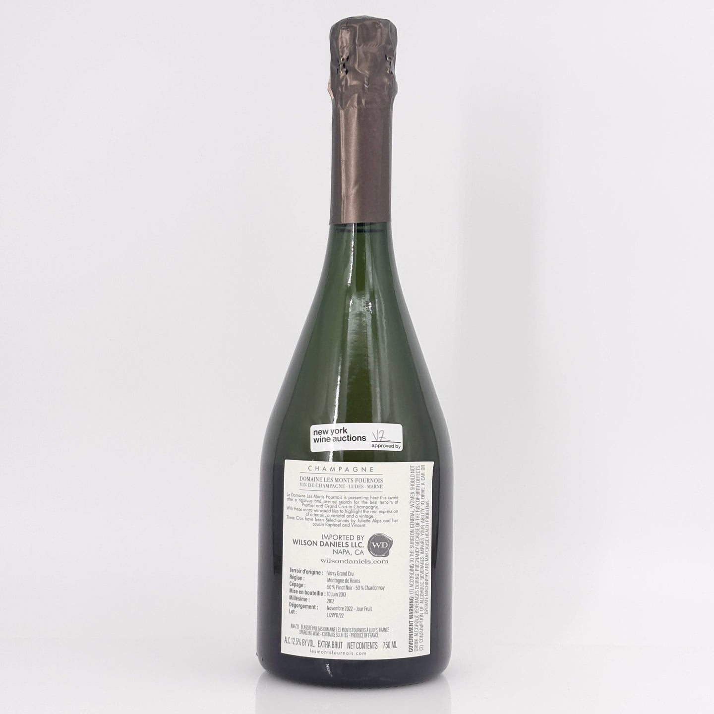 2012 Domaine Les Monts Fournois 'Montagne' Mailley Grand Cru Millesime, Champagne, France