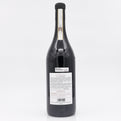 Wine bottle with a label on a white background