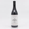 Wine bottle with a label on a white background 