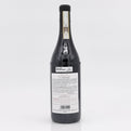 Wine bottle with a label on a white background
