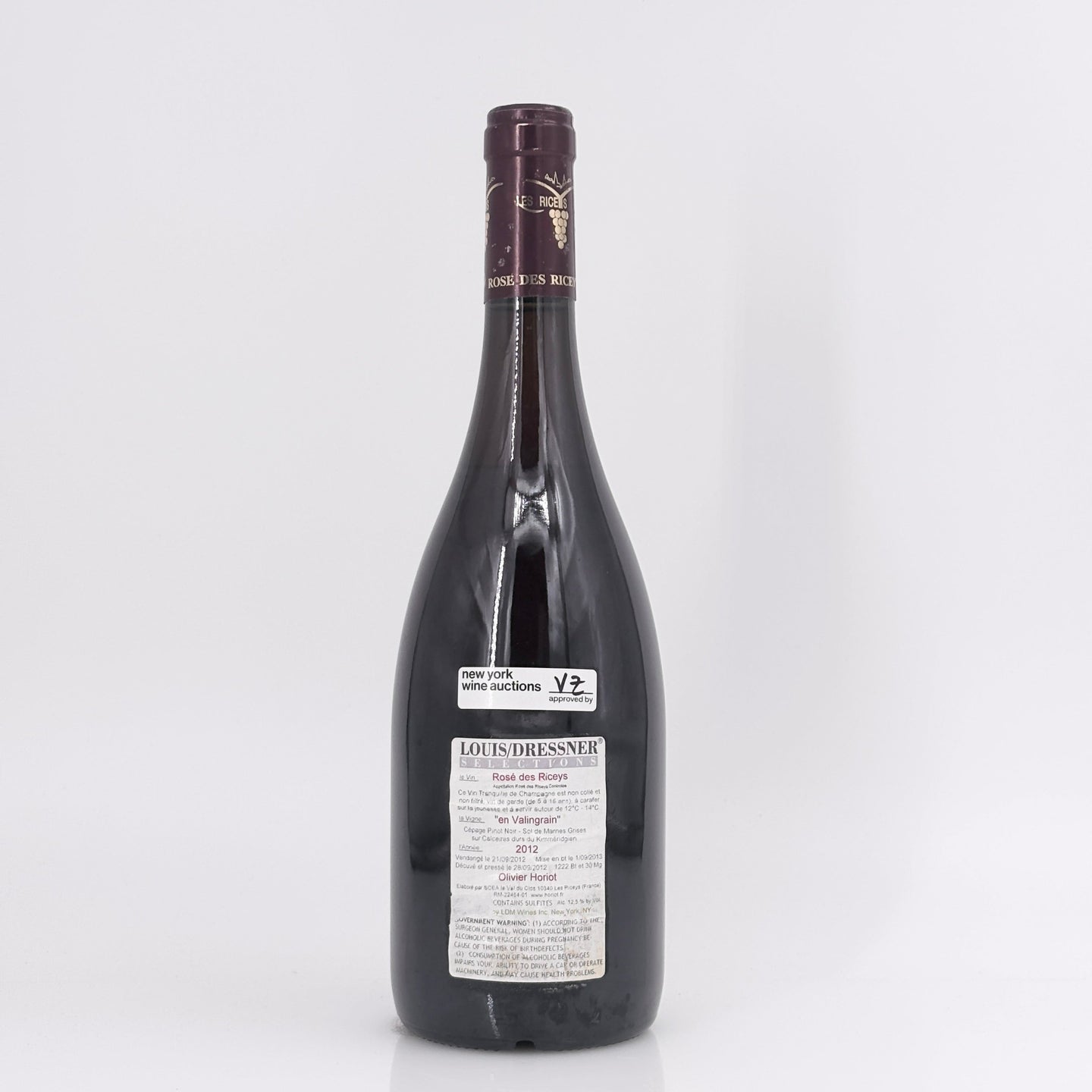 2012 Marie et Olivier Horiot Rose des Riceys En Valingrain Champagne, France