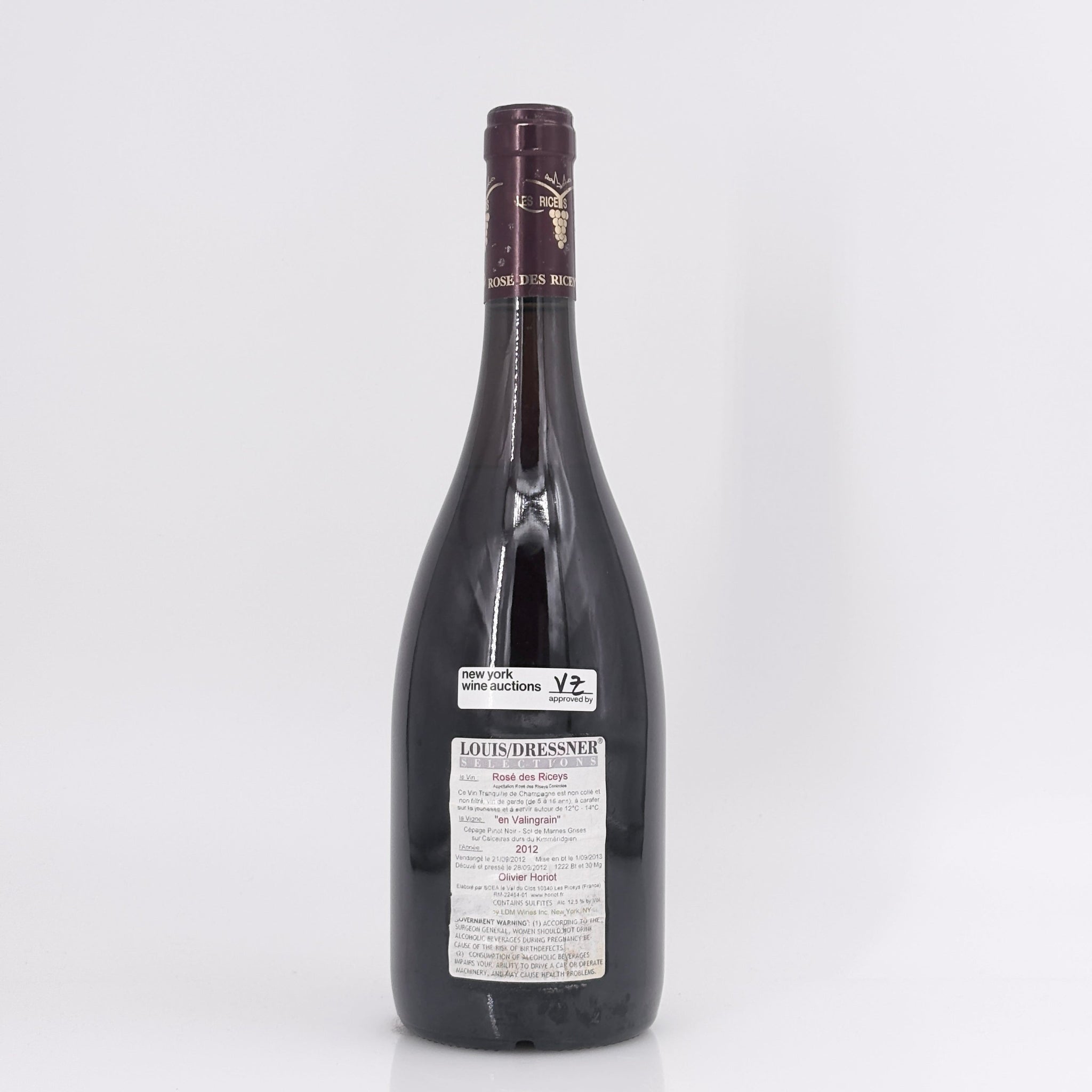 2012 Marie et Olivier Horiot Rose des Riceys En Valingrain Champagne, France