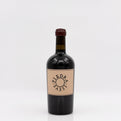 Wine bottle of syrah with a white background