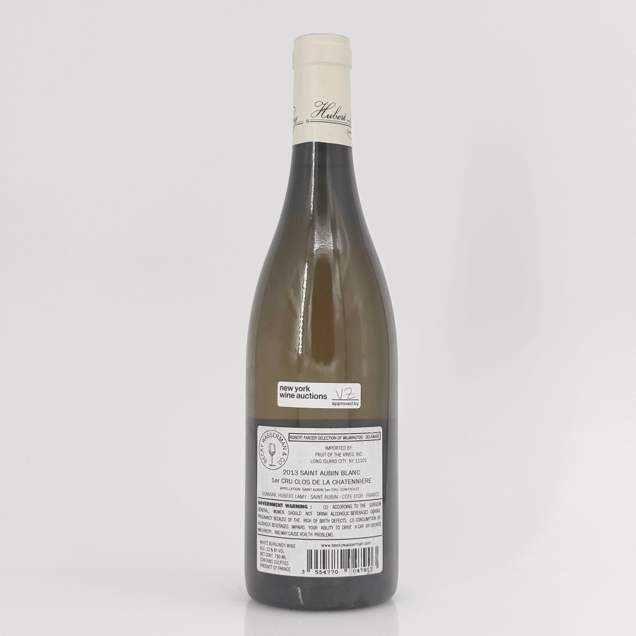 2013 Domaine Hubert Lamy Clos de la Chateniere Vieilles Vignes Saint-Aubin Premier Cru, France