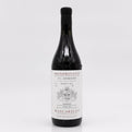 Wine bottle with a detailed label on a white background