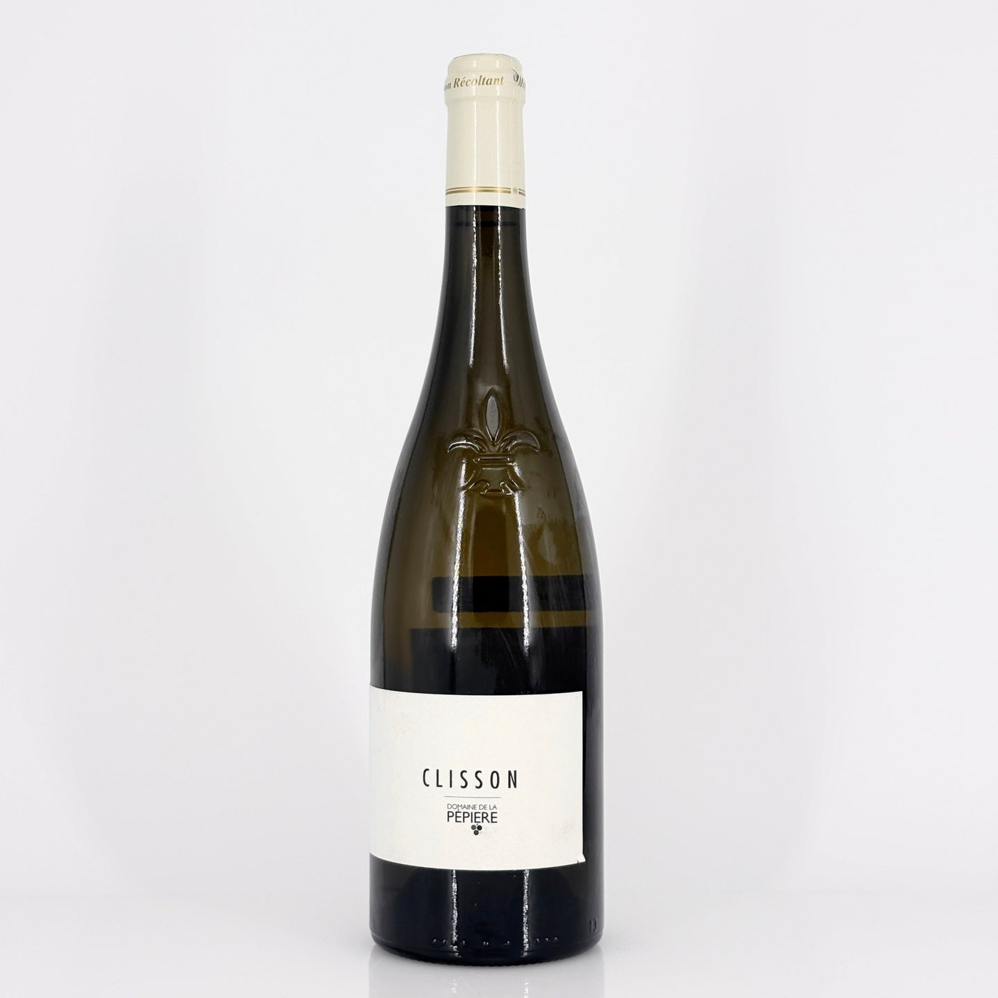 Bottle of wine on a white background