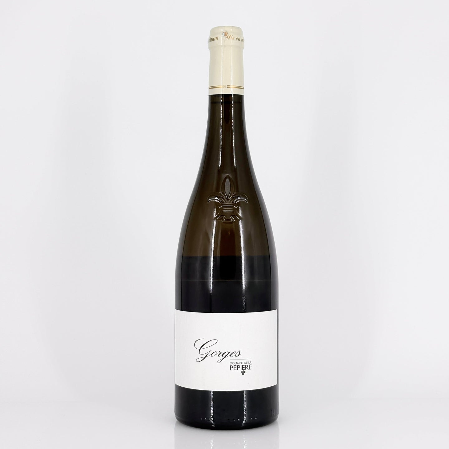 Bottle of wine on a white background