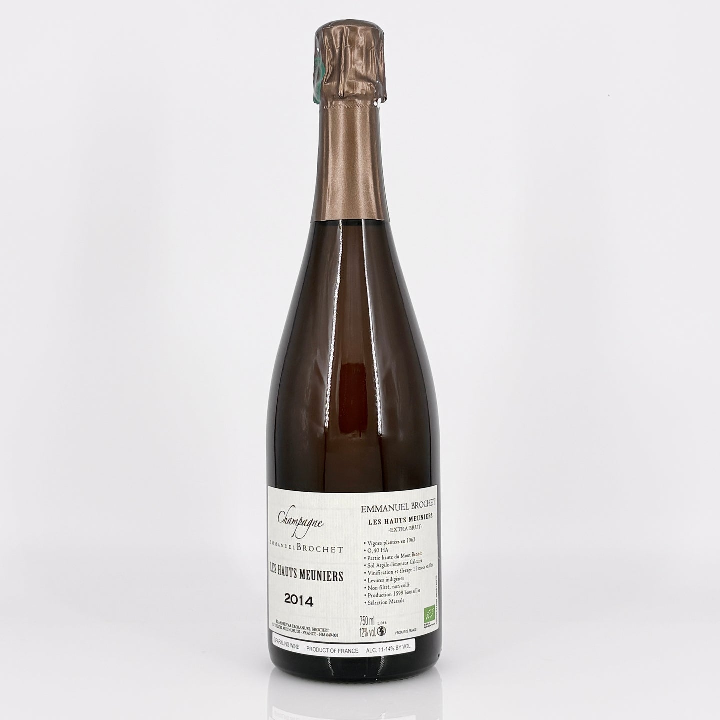 2014 Emmanuel Brochet 'Les Hauts Meuniers' Premier Cru Extra Brut Champagne, France