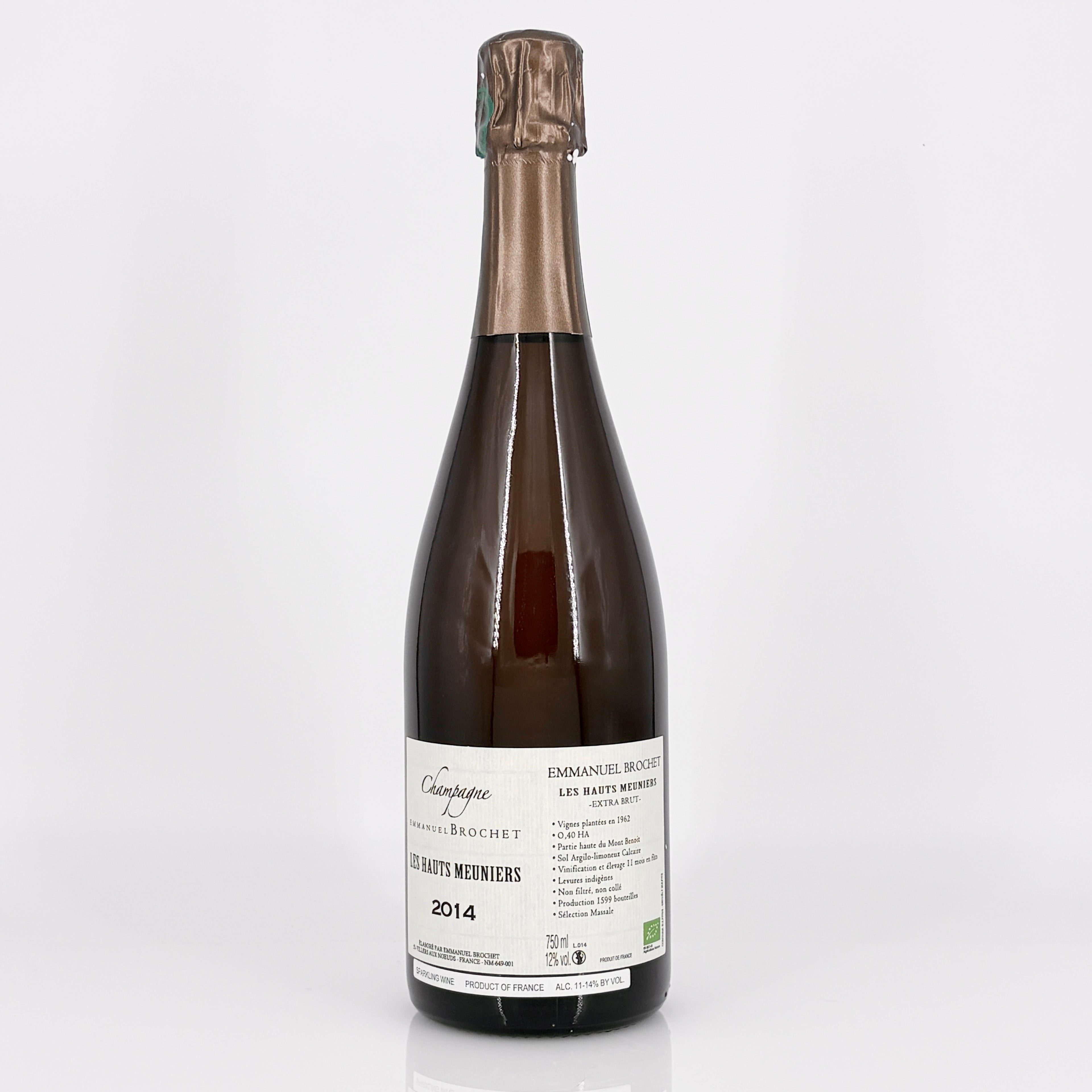 2014 Emmanuel Brochet 'Les Hauts Meuniers' Premier Cru Extra Brut Champagne, France