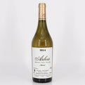 Wine bottle with label on a white background