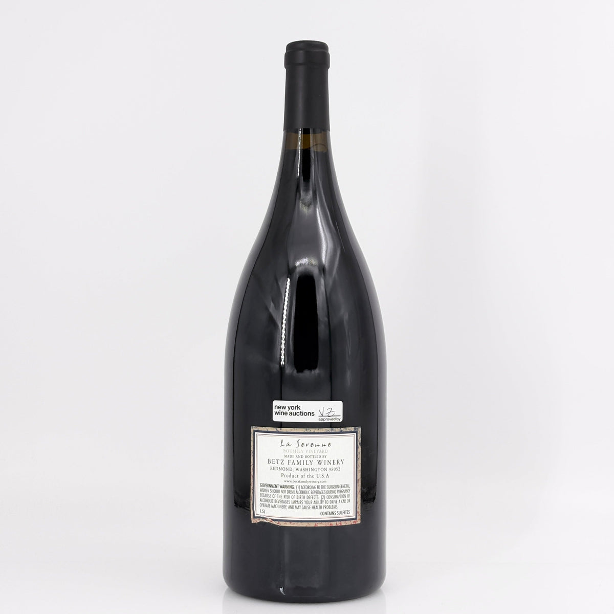 2015 Betz Family Winery La Serenne Syrah 1.5L Magnum Yakima Valley, USA
