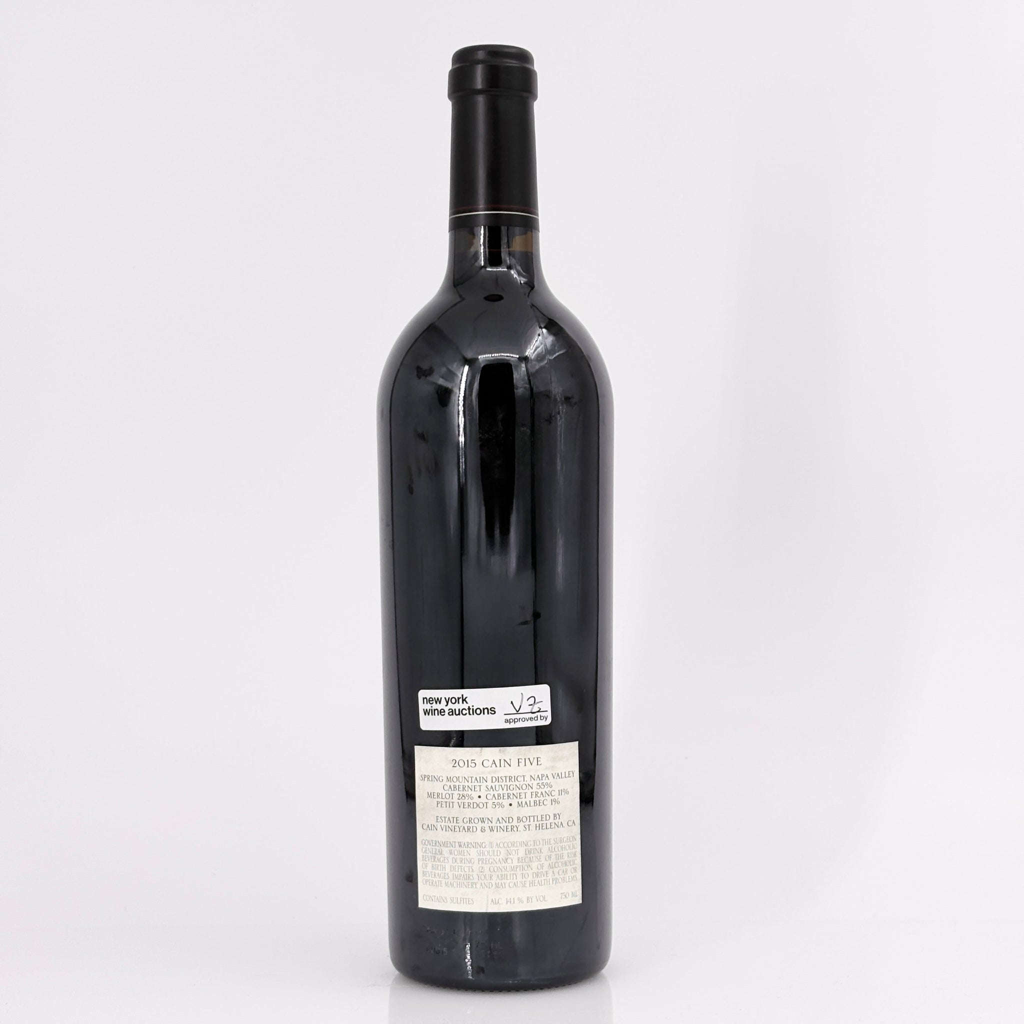 2015 Cain Vineyard & Winery Cain Five Spring Mountain District, USA