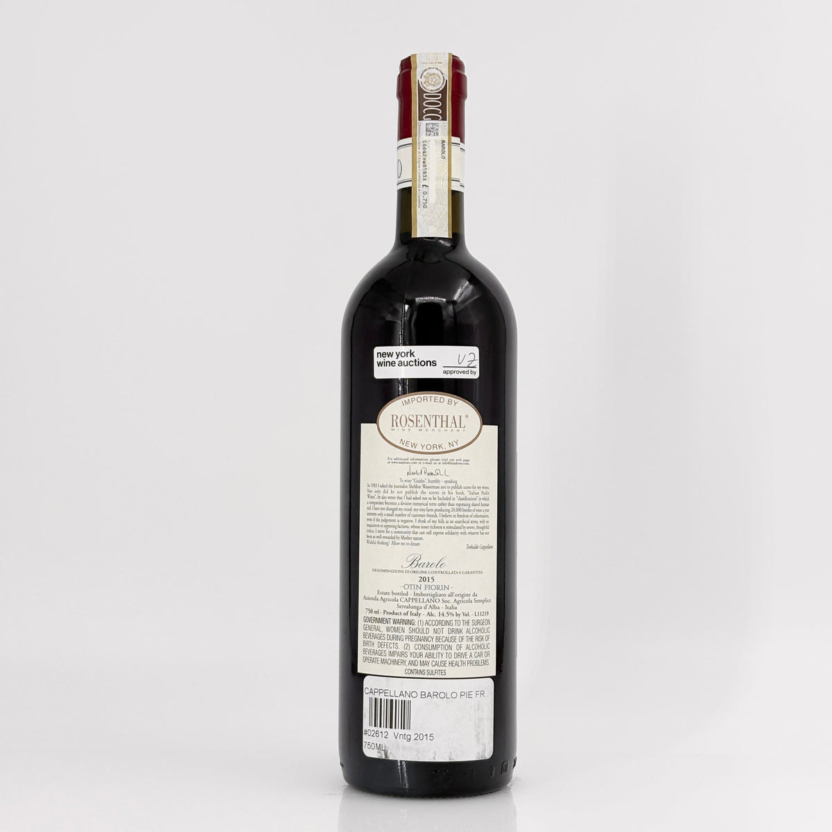 2015 Cappellano Otin Fiorin Pie Franco Barolo DOCG, Italy