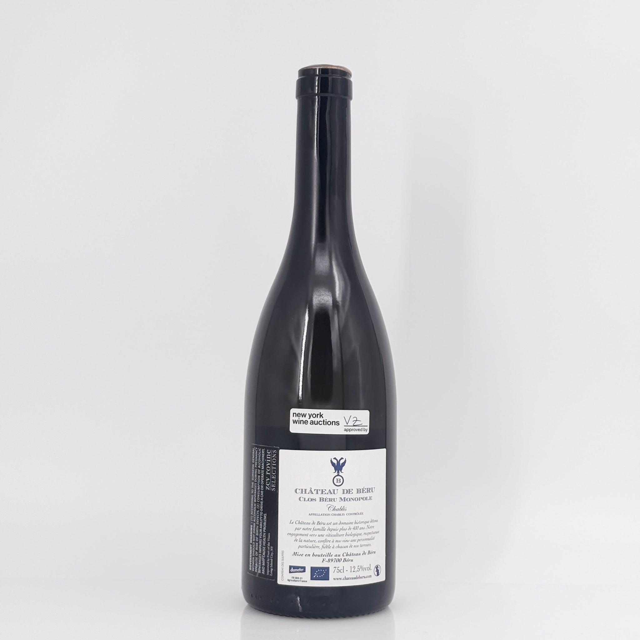 2015 Chateau de Beru Chablis Clos Beru Monopole, Burgundy, France