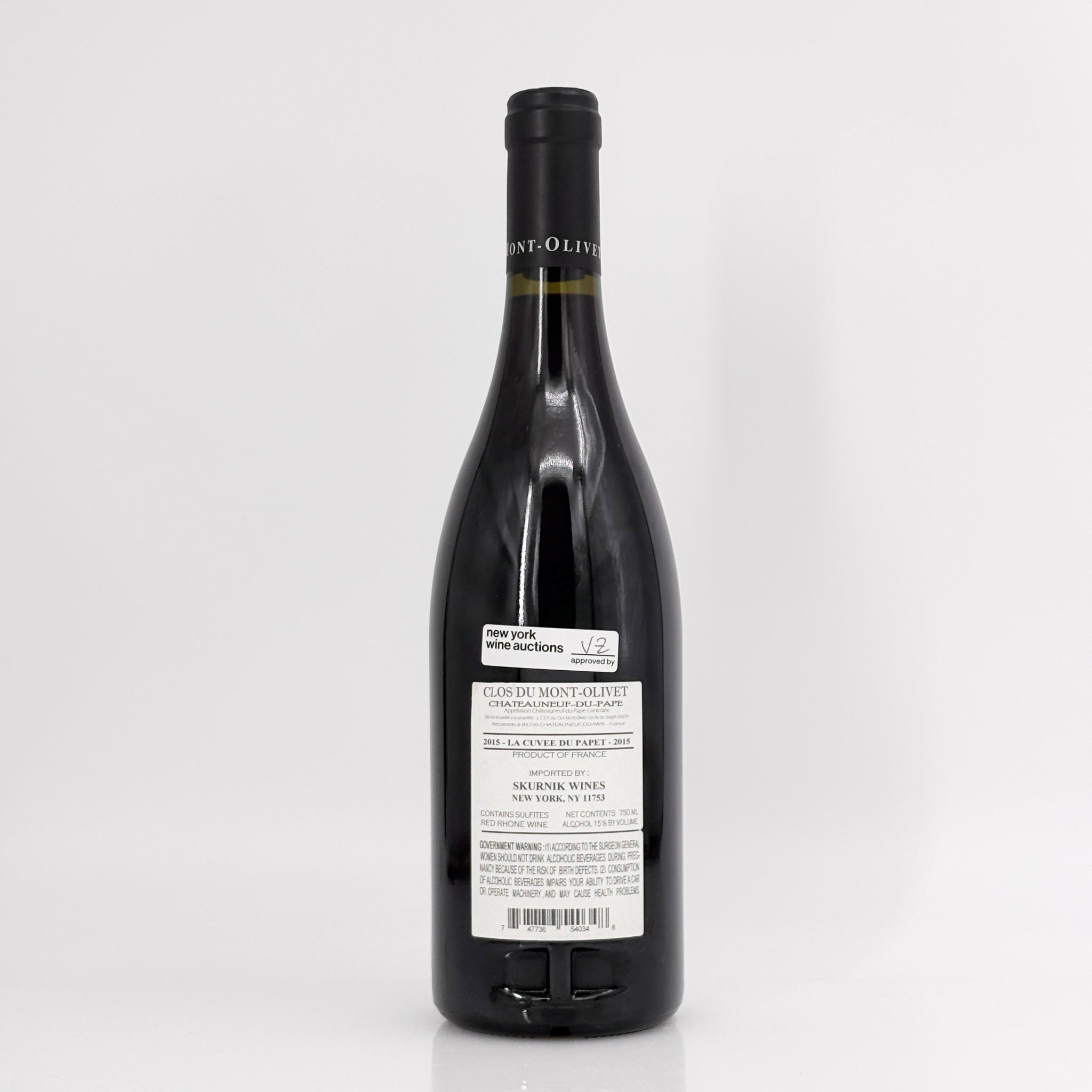 2015 Clos du Mont-Olivet Chateauneuf-du-Pape La Cuvee du Papet Rhone, France