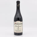 Wine bottle with label on a white background