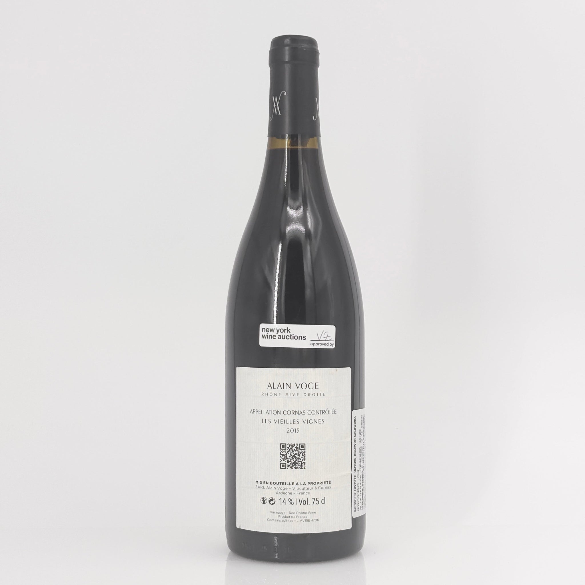 2015 Domaine Alain Voge Cornas Les Vieilles Vignes, Rhone, France (Lot 1)