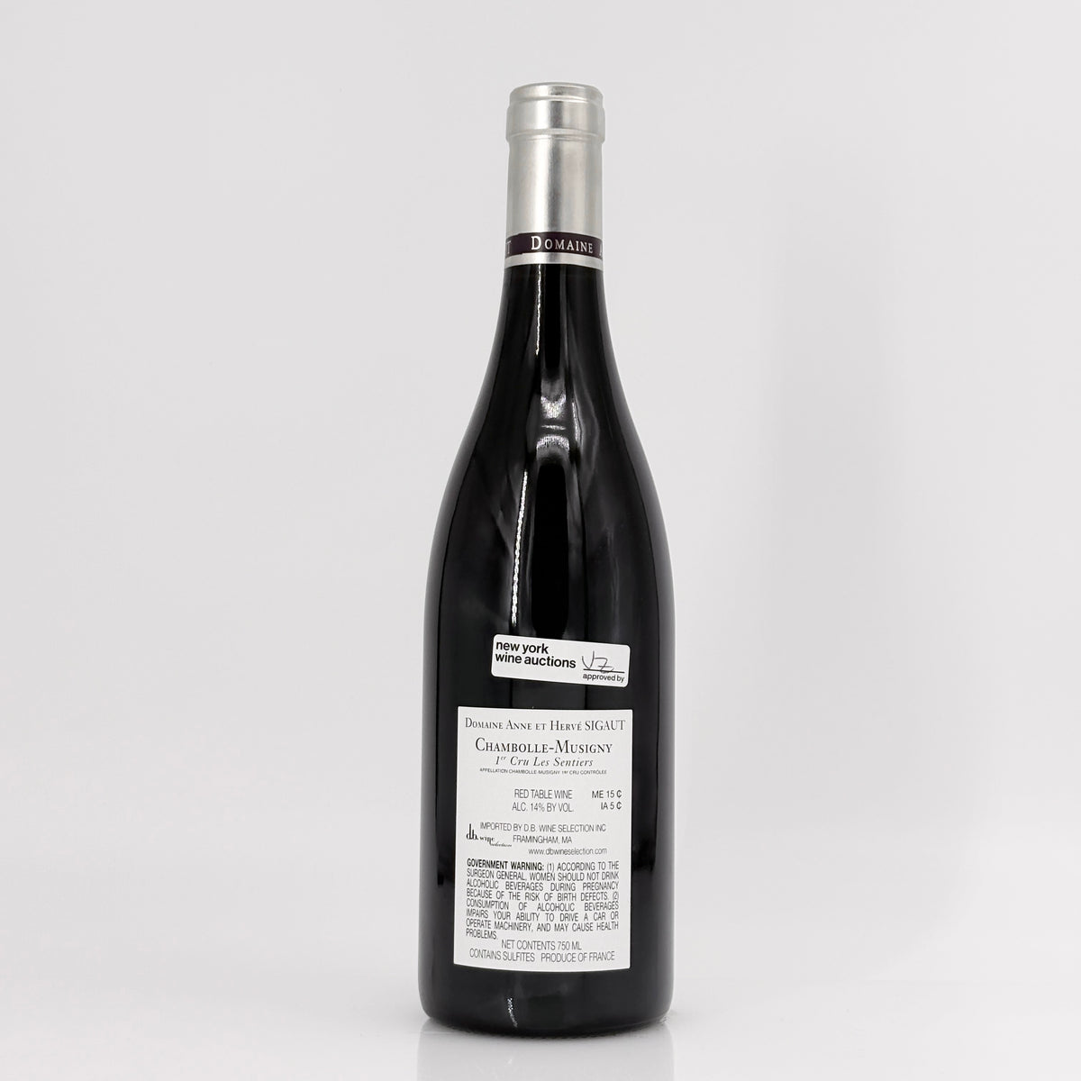 2015 Domaine Anne et Herve Sigaut Les Sentiers Vieilles Vignes Chambolle-Musigny Premier Cru, France