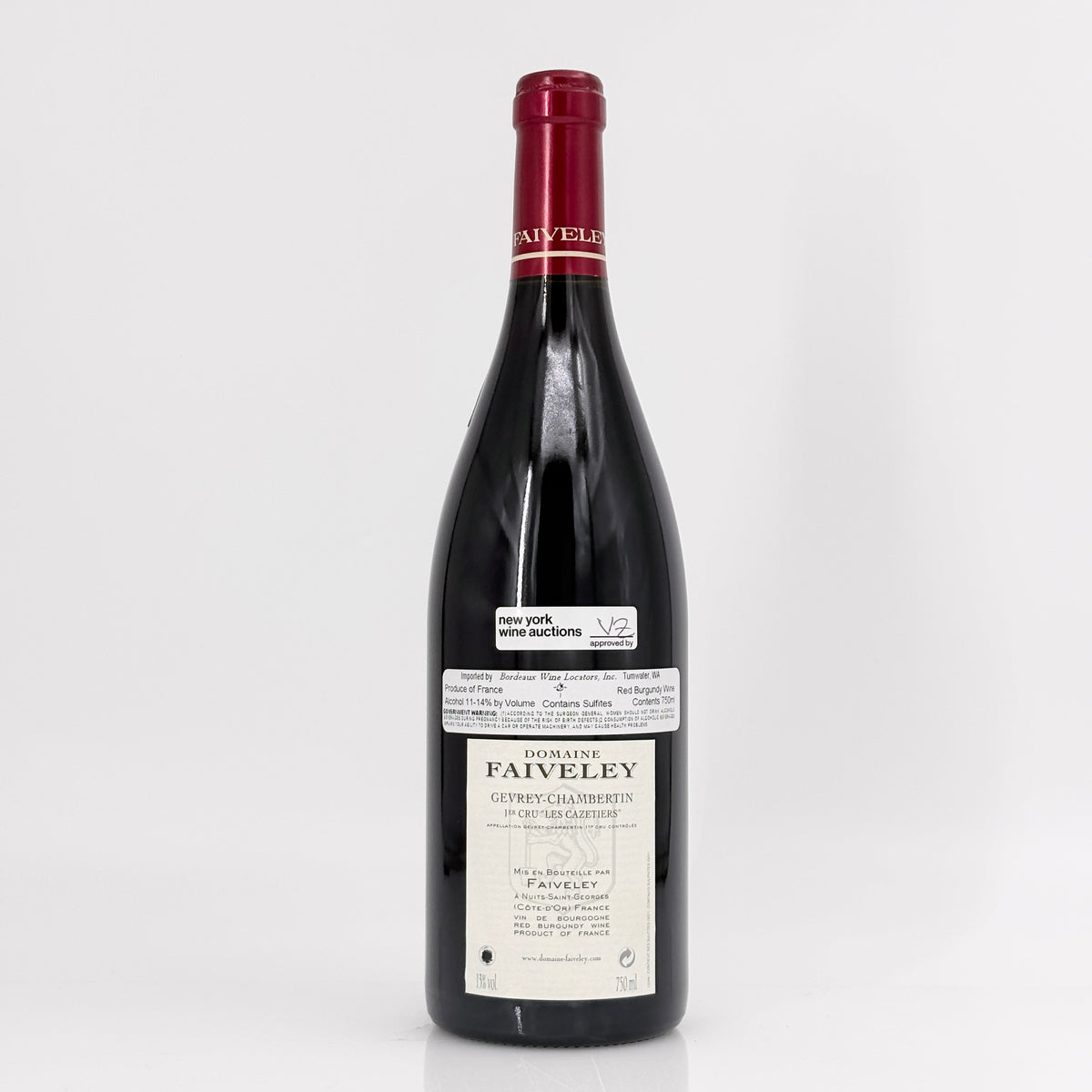 2015 Domaine Faiveley Les Cazetiers Gevrey-Chambertin Premier Cru, France