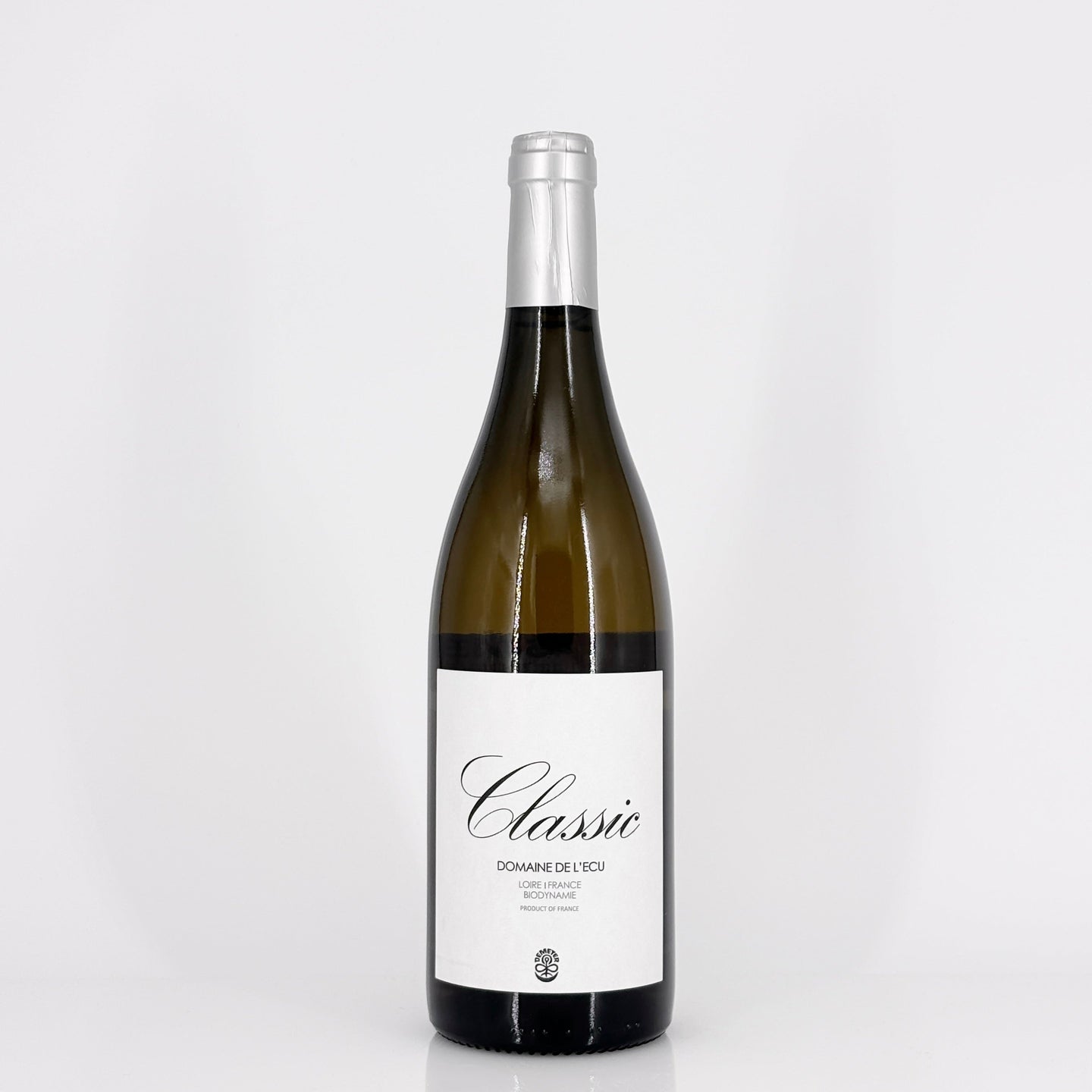 Bottle of wine on a white background